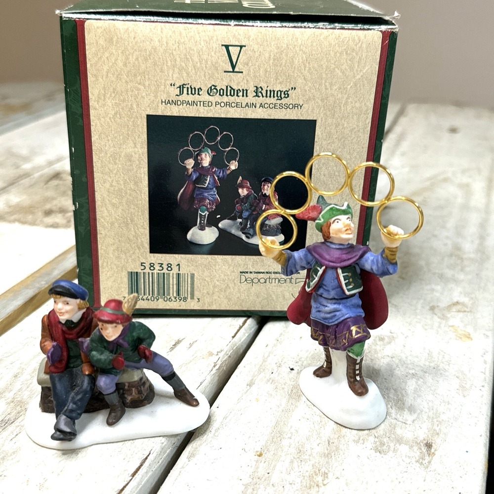Dept. 56 Twelve‎ Days Of Dickens Village V Five Golden Rings #58381